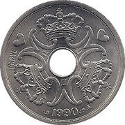 2 Kroner - Margrethe II Trial Strike obverse image