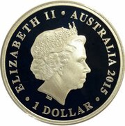 1 Dollar - Elizabeth II 4th Portrait - Wedding - Silver Proof obverse image