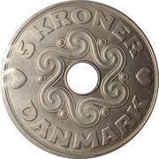 5 Kroner - Margrethe II, Denmark, 1990-2023 reverse image