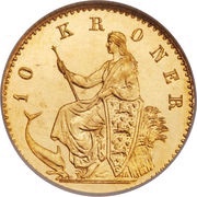 10 Kroner - Christian IX reverse image