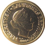 10 Kroner - Margrethe II 2nd portrait obverse image