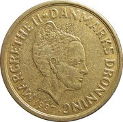 10 Kroner - Margrethe II 3rd portrait obverse image