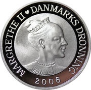 10 Kroner - Margrethe II The Shadow - Silver Issue obverse image