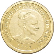 10 Kroner - Margrethe II The Shadow - Gold issue obverse image