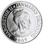 10 Kroner - Margrethe II The Nightingale - Silver Proof Issue obverse image