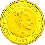 10 Kroner - Margrethe II The Nightingale - Gold Issue obverse image