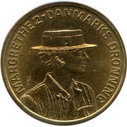 20 Kroner - Margrethe II 50th Birthday obverse image