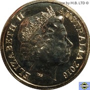 1 Dollar - Elizabeth II 4th Portrait - Australian Olympic Team obverse image