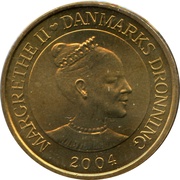 20 Kroner - Margrethe II 4th portrait; Gåsetårnet obverse image