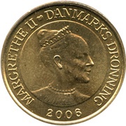 20 Kroner - Margrethe II 4th portrait; Gråsten Castle obverse image