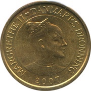 20 Kroner - Margrethe II 4th portrait; Fregatten Jylland obverse image