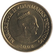 20 Kroner - Margrethe II 4th portrait; Selandia obverse image