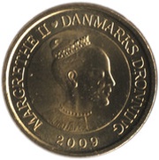 20 Kroner - Margrethe II 4th portrait; Færøbåd obverse image