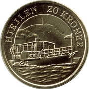 20 Kroner - Margrethe II Hjejlen, Denmark, 2011 reverse image