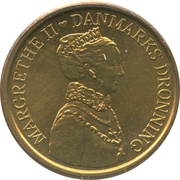 20 Kroner - Margrethe II 40th Jubilee obverse image