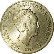 20 Kroner - Margrethe II H. C. Ørsted and Electromagnetism obverse image