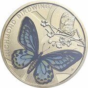 1 Dollar - Elizabeth II 4th Portrait - Australian Butterfly - Richmond Birdwing, Australia, 2016 reverse image