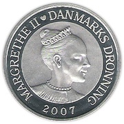 100 Kroner - Margrethe II 4th portrait; Polar Year obverse image