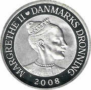 100 Kroner - Margrethe II 4th portrait; Polar Year obverse image