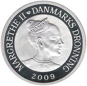100 Kroner - Margrethe II 4th portrait; Polar Year obverse image