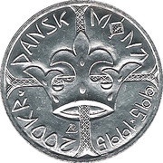 200 Kroner - Margrethe II Danish Coins Anniversary reverse image