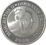 500 Kroner - Margrethe II Dannebrog obverse image