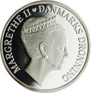 500 Kroner - Margrethe II 70th Birthday obverse image