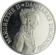 500 Kroner - Margrethe II Coronation Jubilee obverse image