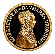 3000 Kroner - Margrethe II 40th Jubilee obverse image