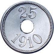 25 Øre Thule-Kap York, Denmark, 1910 reverse image