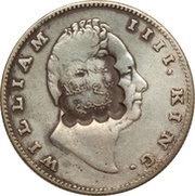 Indian Rupee counterstamped William IV obverse image