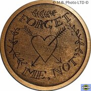 1 Dollar - Elizabeth II 4th Portrait - Convict Token - Forget Me, Not, Australia, 2016 reverse image