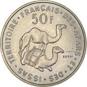 50 Francs Essai, Djibouti, 1970 reverse image