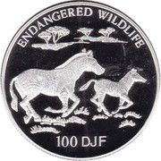 100 Francs "Endangered Wildlife" reverse image