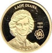 100 Francs Lady Diana reverse image
