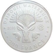 200 Francs Djibouti Antelope reverse image