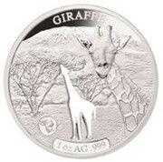 250 Francs Giraffe, Djibouti, 2018 reverse image