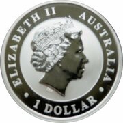 1 Dollar - Elizabeth II 4th Portrait - Koala - Silver Bullion Coin obverse image