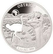 250 Francs Ostrich, Djibouti, 2018 reverse image