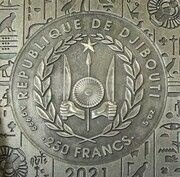 250 Francs The Pyramid Of Khafre, Djibouti, 2021 reverse image