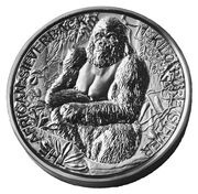 2000 Francs The African Silverback, Djibouti, 2018 reverse image