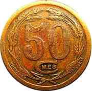 50 Centimes Chambers of Commerce Coinage reverse image