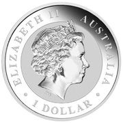 1 Dollar - Elizabeth II 4th Portrait - Australian Kookaburra obverse image