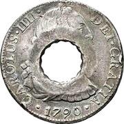 11 Bits Crenated center hole in Mexico 8 Reales, KM# 108 obverse image