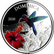 2 Dollars - Elizabeth II Hummingbird; Colourised reverse image