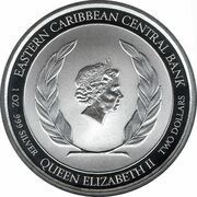 2 Dollars - Elizabeth II Sisserou Parrot obverse image