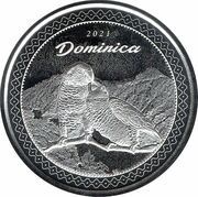2 Dollars - Elizabeth II Sisserou Parrot reverse image