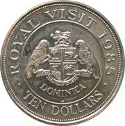 10 Dollars - Elizabeth II Royal Visit reverse image