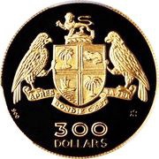 300 Dollars - Elizabeth II Independence - Coat of Arms reverse image