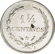 1¼ Centavos reverse image